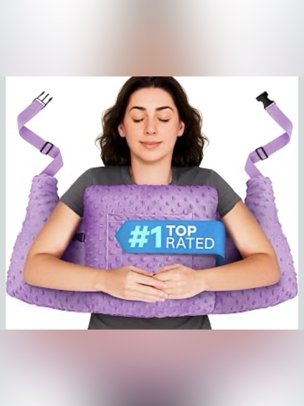 Post Mastectomy Pillow Breast Surgery Recovery Cushion Hands Free Strap Washable